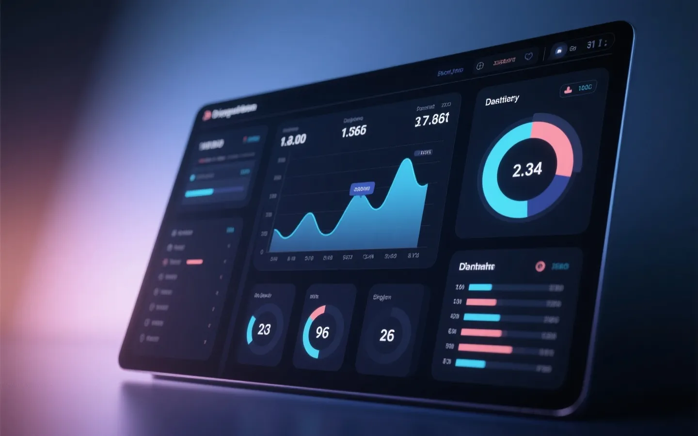 数据面板与走势分析示意